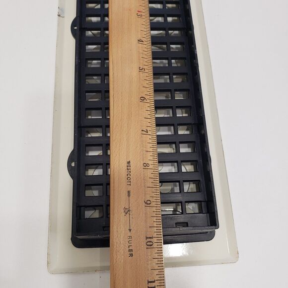 Decorative Floor Heat / Air Register, Ivory, Approx. 6 x 11 - Picture 7 of 10